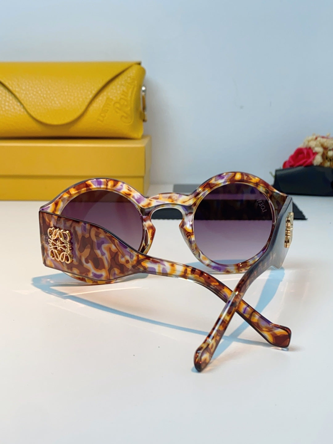 Loewe Round Brown Lens Sunglasses for Women - detail image 3