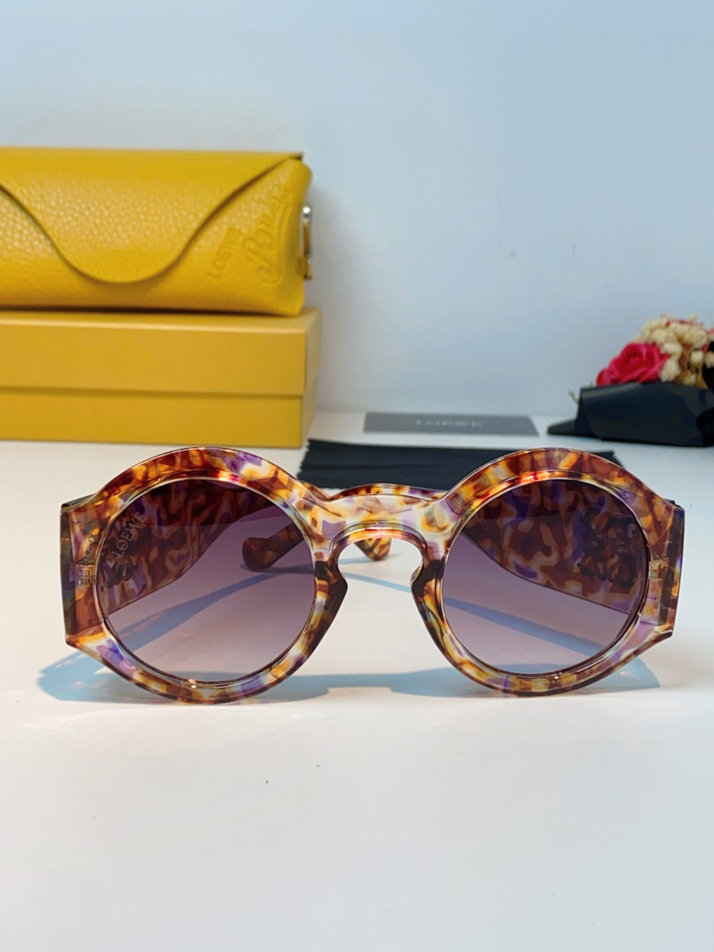 Loewe Round Brown Lens Sunglasses for Women - detail image 2