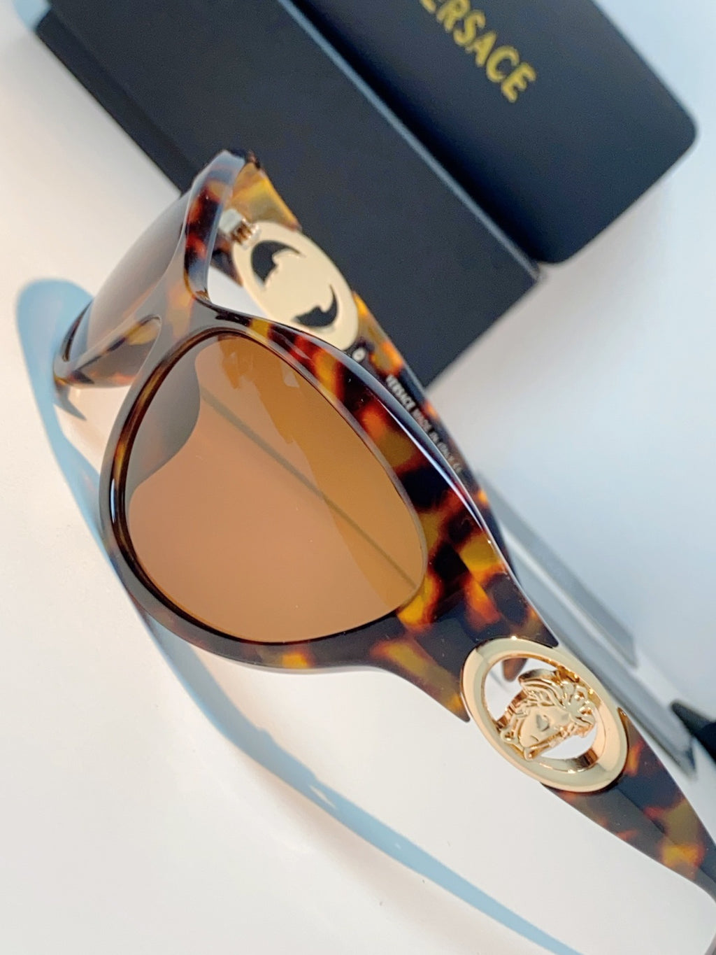 Versace Cat-Eye Brown Lens Sunglasses for Women - 935356 - detail image 7