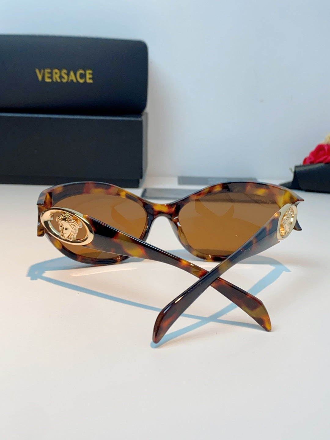 Versace Cat-Eye Brown Lens Sunglasses for Women - 372493 - detail image 3