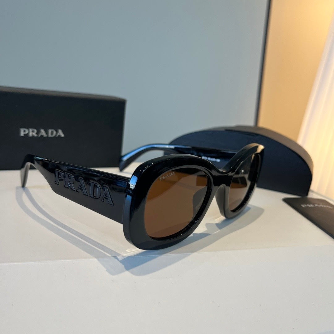 Prada Fashion Black Lens Sunglasses for Men & Women - 158438