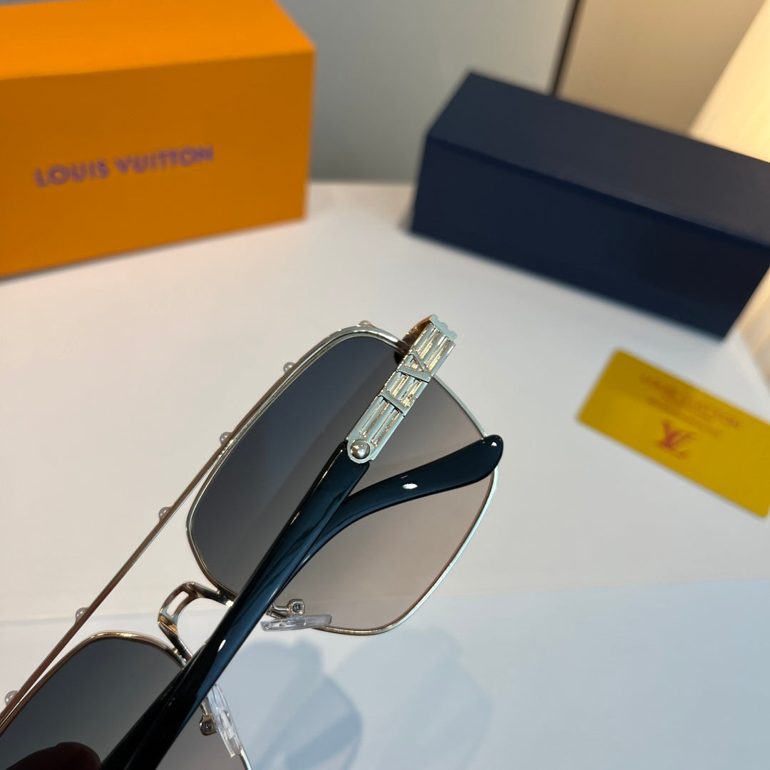 Louis Vuitton Metal Aviator Silver Lens Sunglasses for Men & Women - 381803 - detail image 8