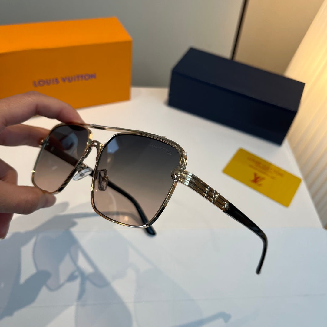 Louis Vuitton Metal Aviator Silver Lens Sunglasses for Men & Women - 381803 - detail image 4