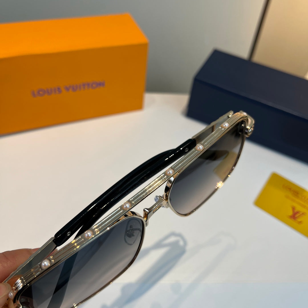 Louis Vuitton Metal Aviator Silver Lens Sunglasses for Men & Women - 381803 - detail image 7
