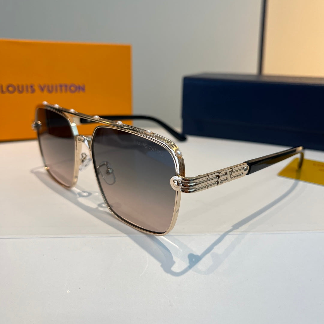 Louis Vuitton Metal Aviator Silver Lens Sunglasses for Men & Women - 381803 - detail image 3
