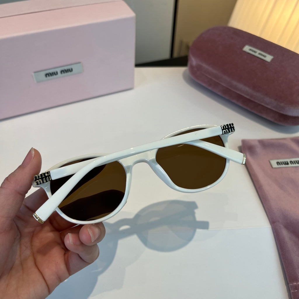 Miu Miu SMUO7S Square Silver Lens Sunglasses for Men & Women - 466079 - detail image 6