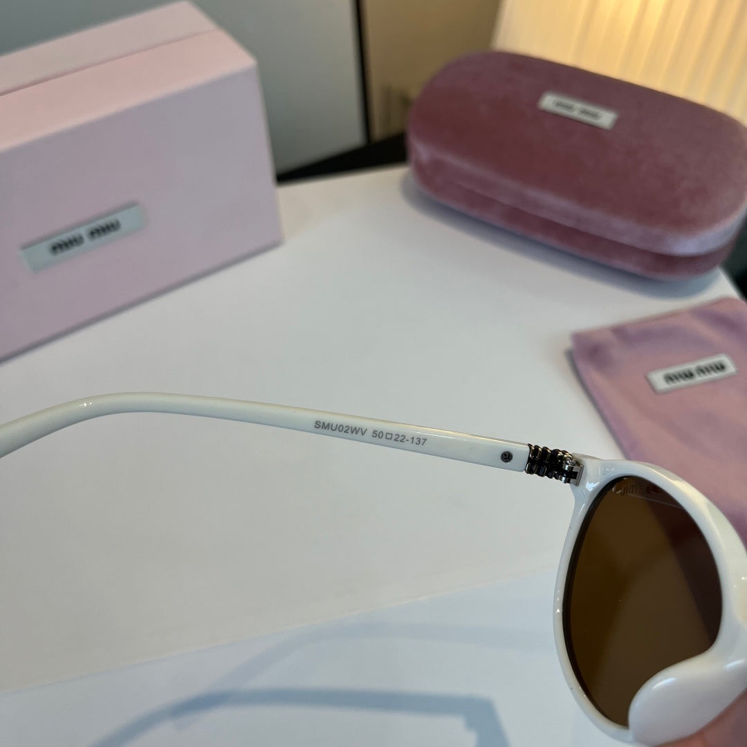 Miu Miu SMUO7S Square Silver Lens Sunglasses for Men & Women - 466079 - detail image 8