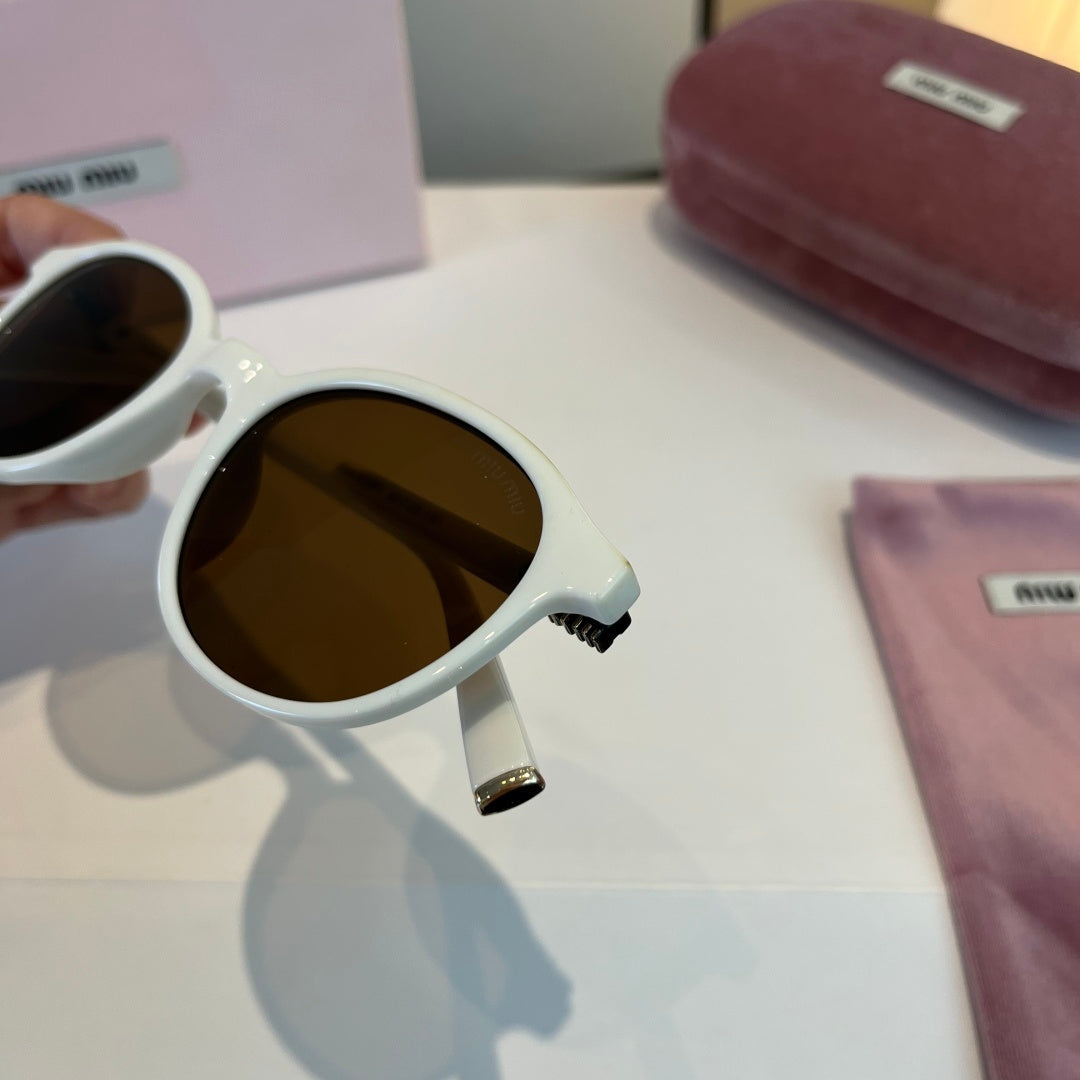 Miu Miu SMUO7S Square Silver Lens Sunglasses for Men & Women - 466079 - detail image 5