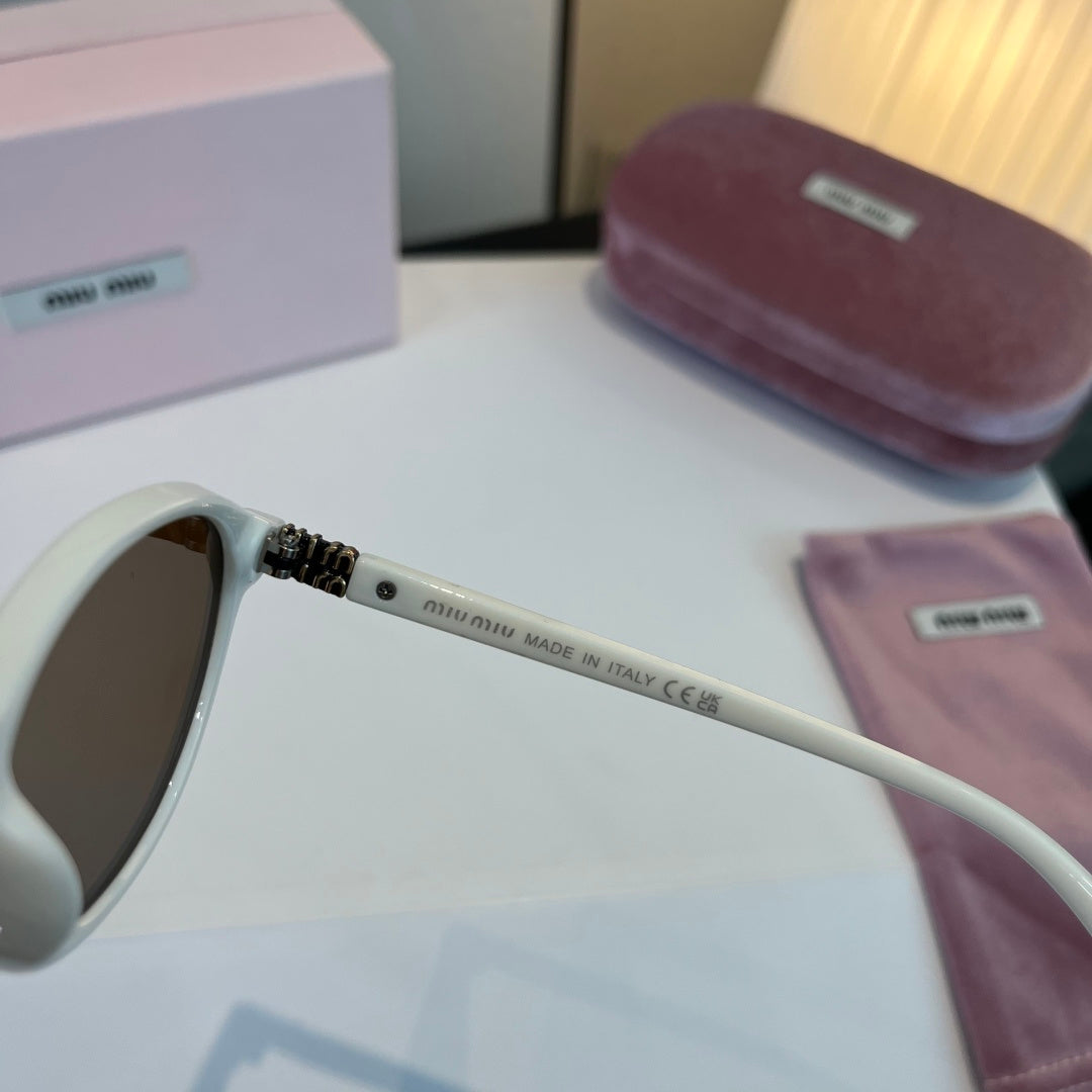 Miu Miu SMUO7S Square Silver Lens Sunglasses for Men & Women - 466079 - detail image 9