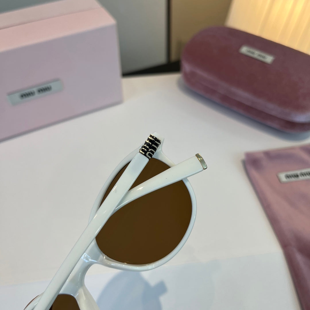 Miu Miu SMUO7S Square Silver Lens Sunglasses for Men & Women - 466079 - detail image 7