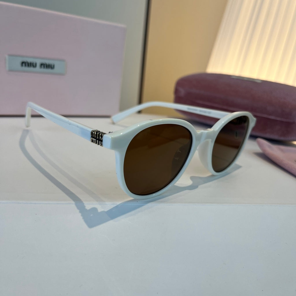 Miu Miu SMUO7S Square Silver Lens Sunglasses for Men & Women - 466079