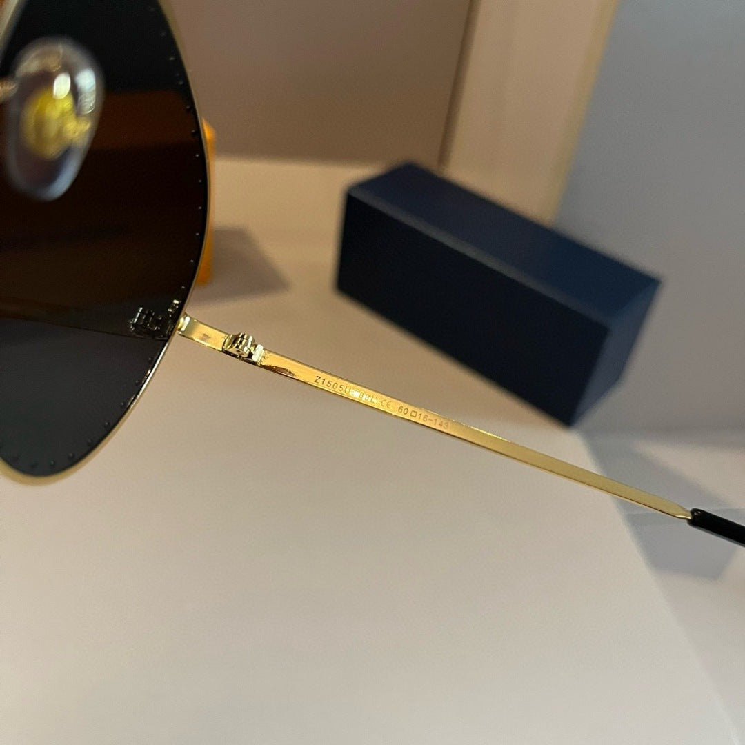 Louis Vuitton Metal Aviator Gold Lens Sunglasses for Men & Women - 414809 - detail image 10