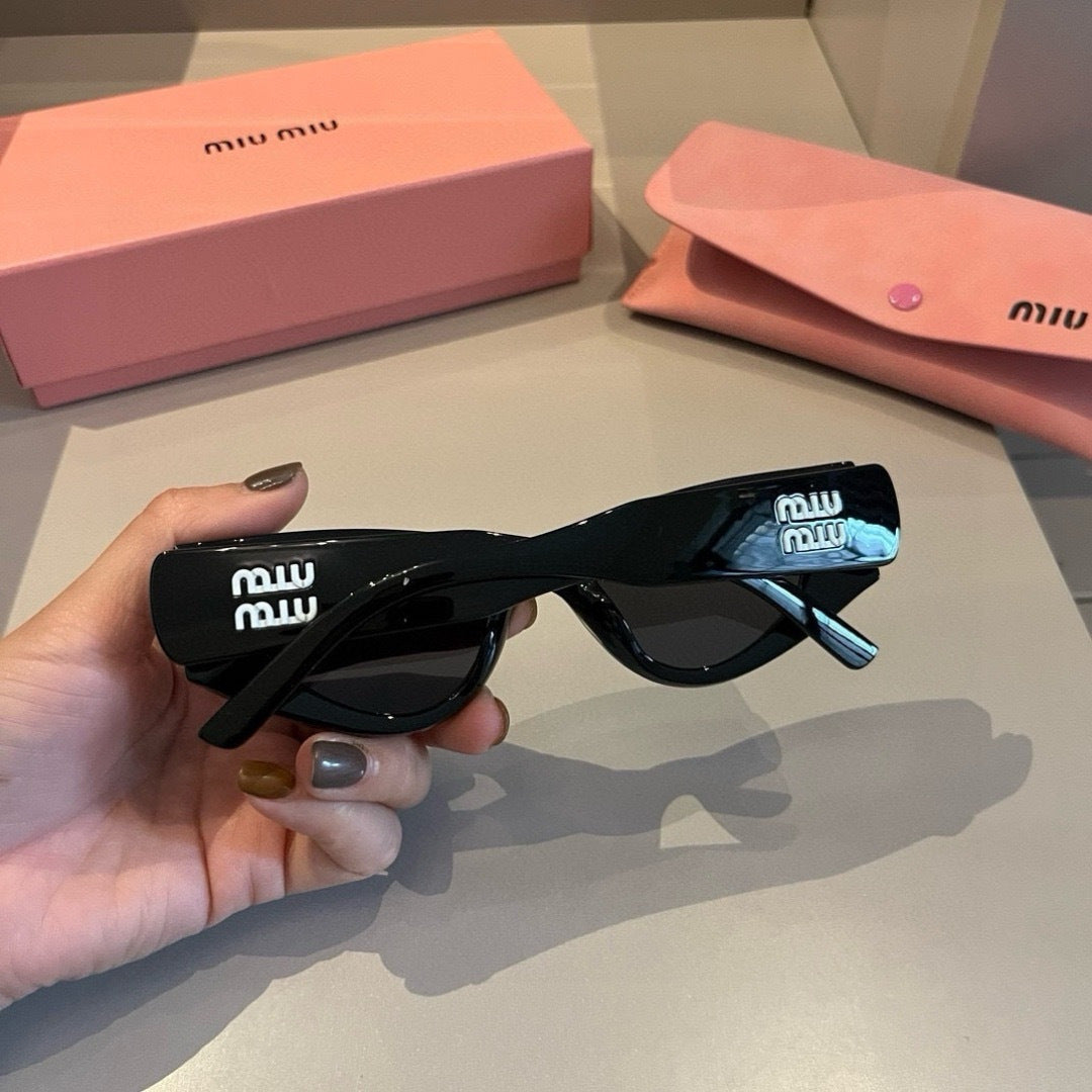 Miu Miu Cat-Eye Gold Lens Sunglasses for Men & Women - detail image 6
