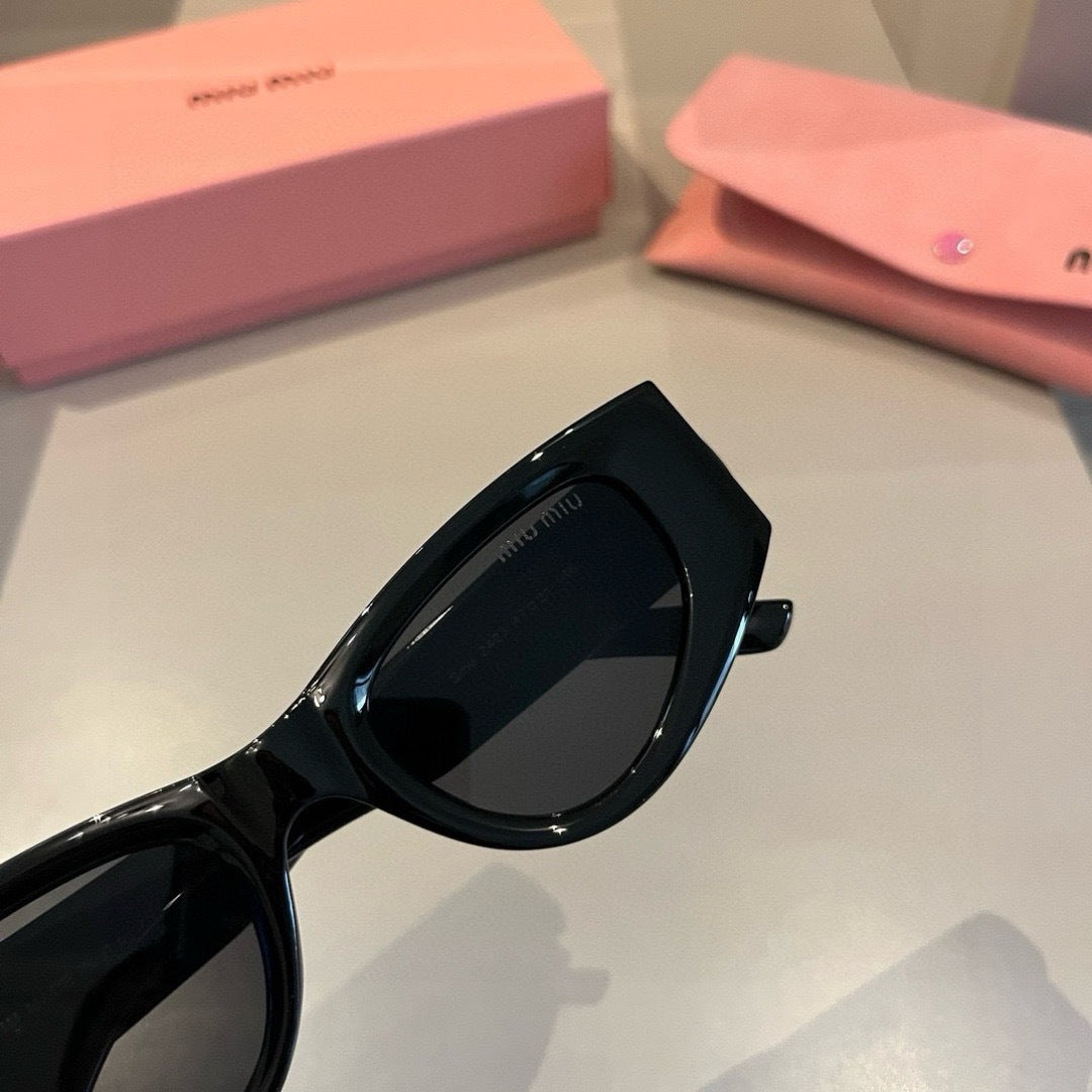 Miu Miu Cat-Eye Gold Lens Sunglasses for Men & Women - detail image 5