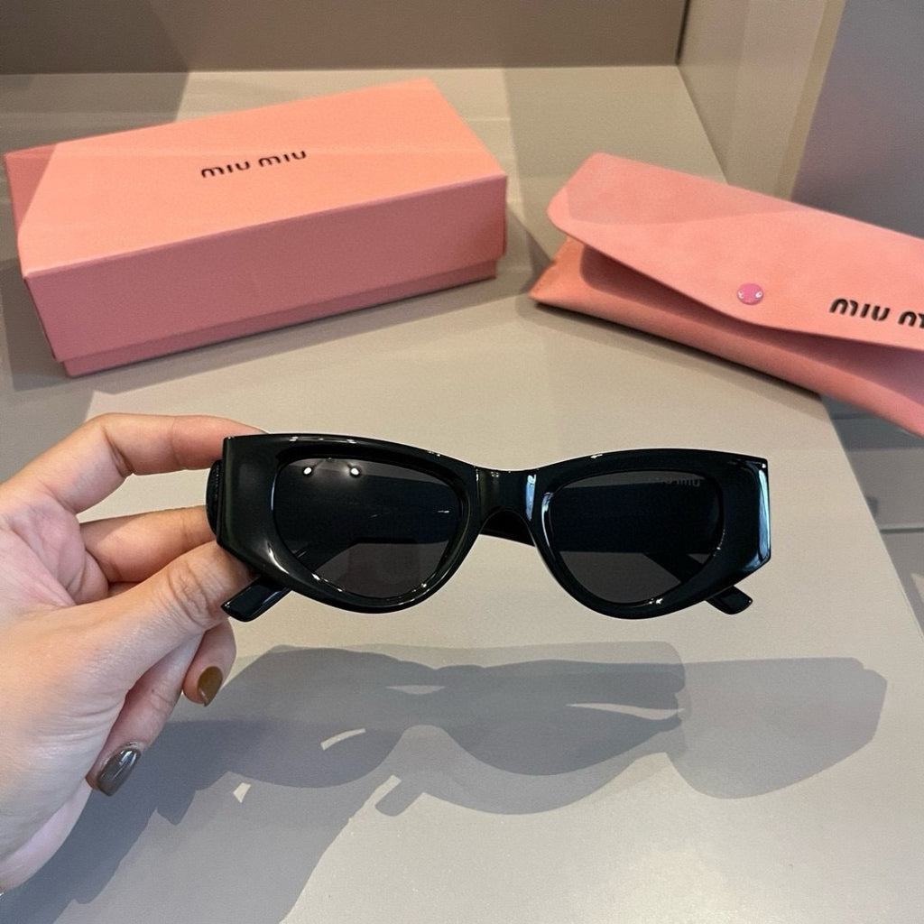 Miu Miu Cat-Eye Gold Lens Sunglasses for Men & Women - detail image 2
