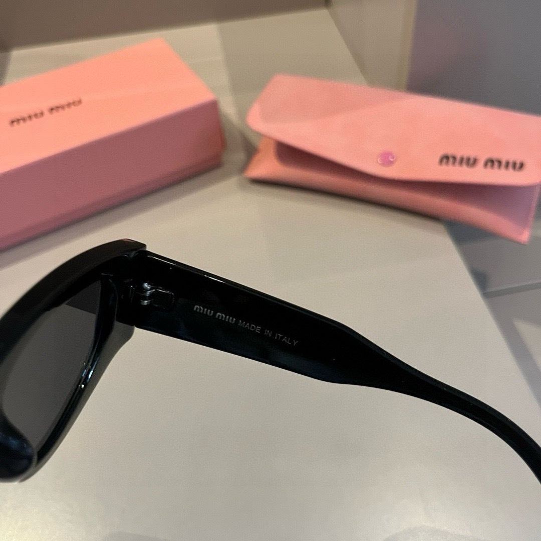 Miu Miu Cat-Eye Gold Lens Sunglasses for Men & Women - detail image 8