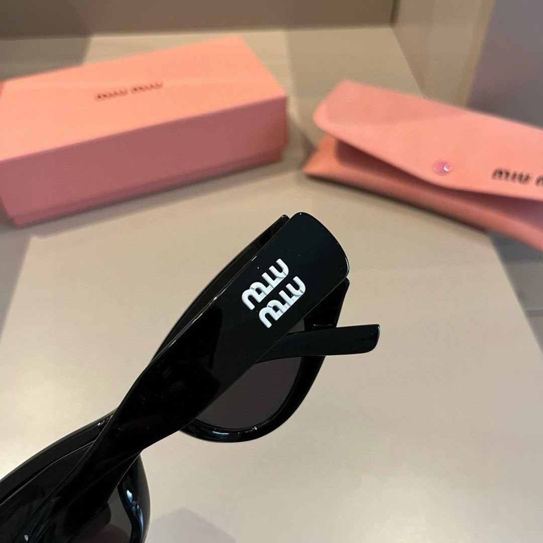 Miu Miu Cat-Eye Gold Lens Sunglasses for Men & Women - detail image 7
