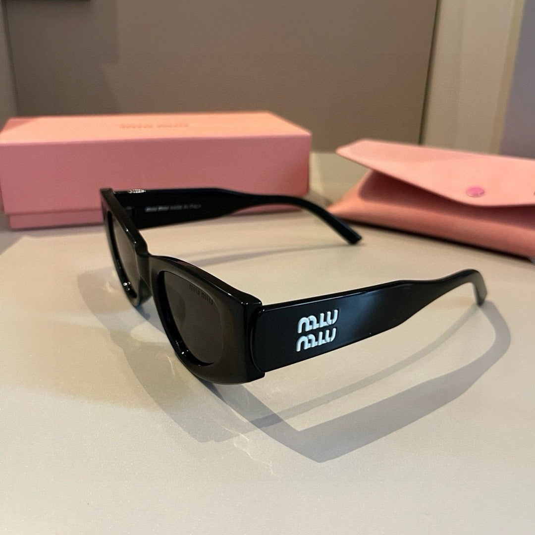 Miu Miu Cat-Eye Gold Lens Sunglasses for Men & Women - detail image 3