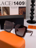 Hermès H8998 Square Gold Lens Sunglasses for Men & Women