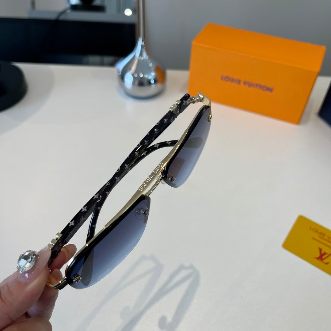 Louis Vuitton Metal Aviator Silver Lens Sunglasses for Men & Women - 371276 - detail image 9