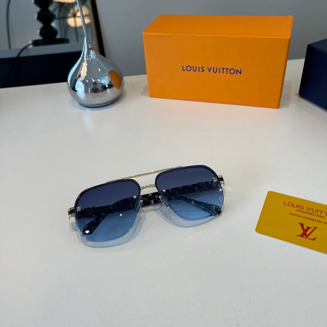 Louis Vuitton Metal Aviator Silver Lens Sunglasses for Men & Women - 371276 - detail image 10