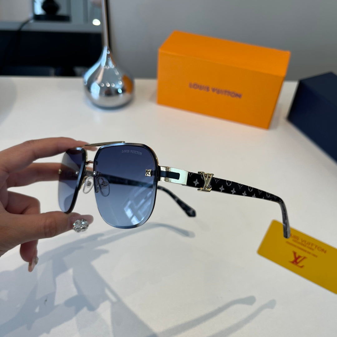 Louis Vuitton Metal Aviator Silver Lens Sunglasses for Men & Women - 371276 - detail image 4