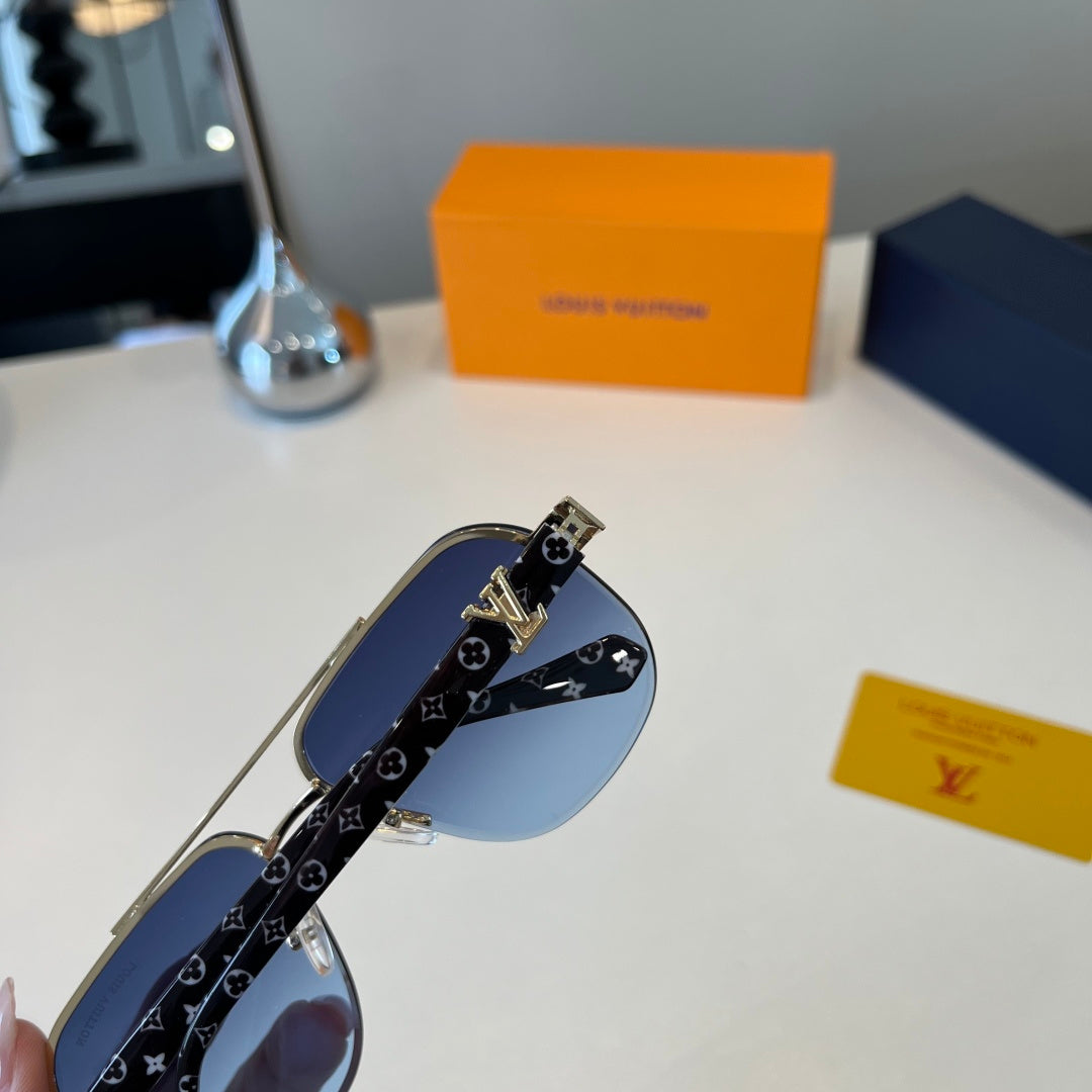 Louis Vuitton Metal Aviator Silver Lens Sunglasses for Men & Women - 371276 - detail image 6