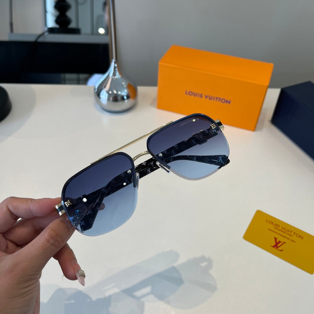 Louis Vuitton Metal Aviator Silver Lens Sunglasses for Men & Women - 371276 - detail image 5