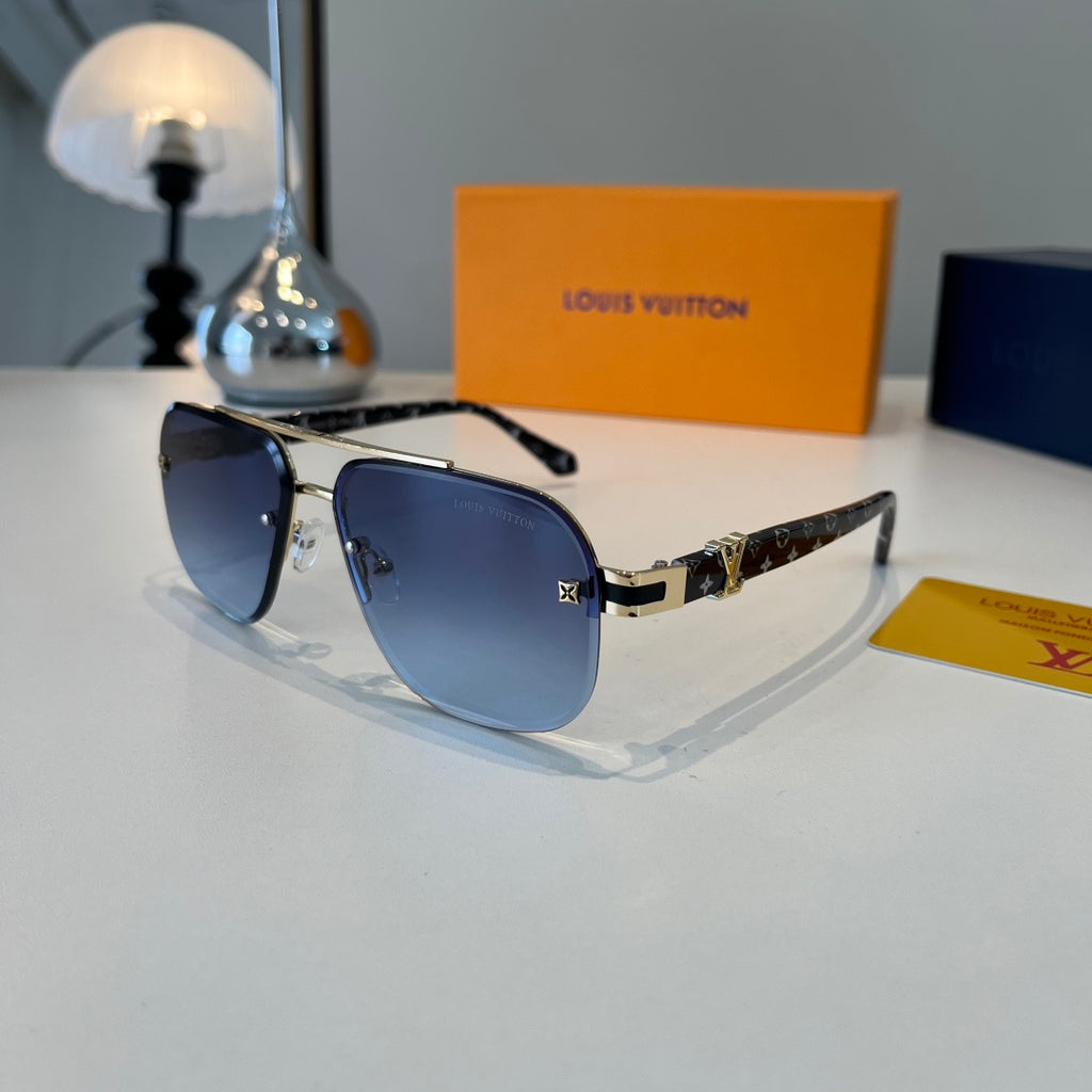 Louis Vuitton Metal Aviator Silver Lens Sunglasses for Men & Women - 371276 - detail image 3