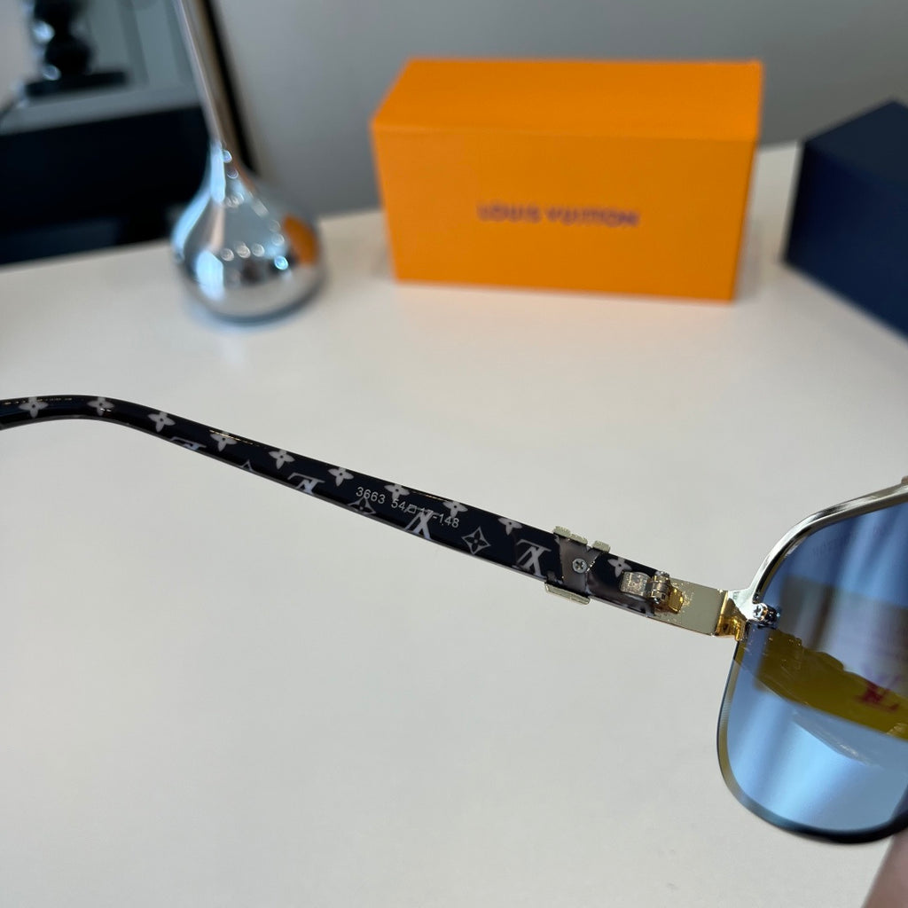 Louis Vuitton Metal Aviator Silver Lens Sunglasses for Men & Women - 371276 - detail image 11