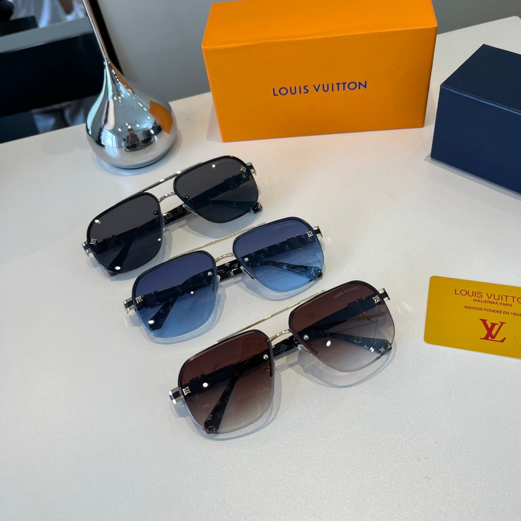 Louis Vuitton Metal Aviator Silver Lens Sunglasses for Men & Women - 371277 - detail image 11