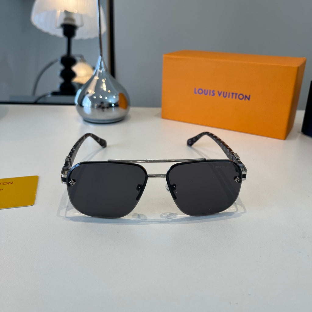 Louis Vuitton Metal Aviator Silver Lens Sunglasses for Men & Women - 371277 - detail image 2