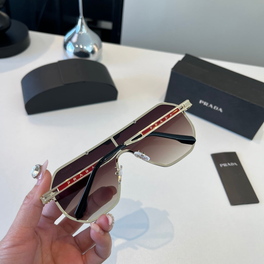 Prada Polarized Fashion Silver Lens Sunglasses for Men - 158460 - detail image 6