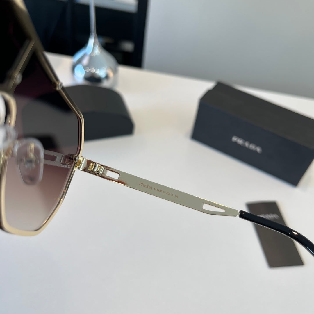 Prada Polarized Fashion Silver Lens Sunglasses for Men - 158460 - detail image 5