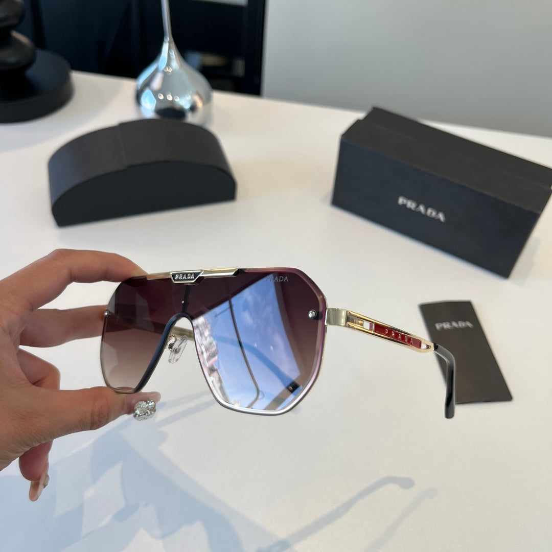 Prada Polarized Fashion Silver Lens Sunglasses for Men - 158460 - detail image 4