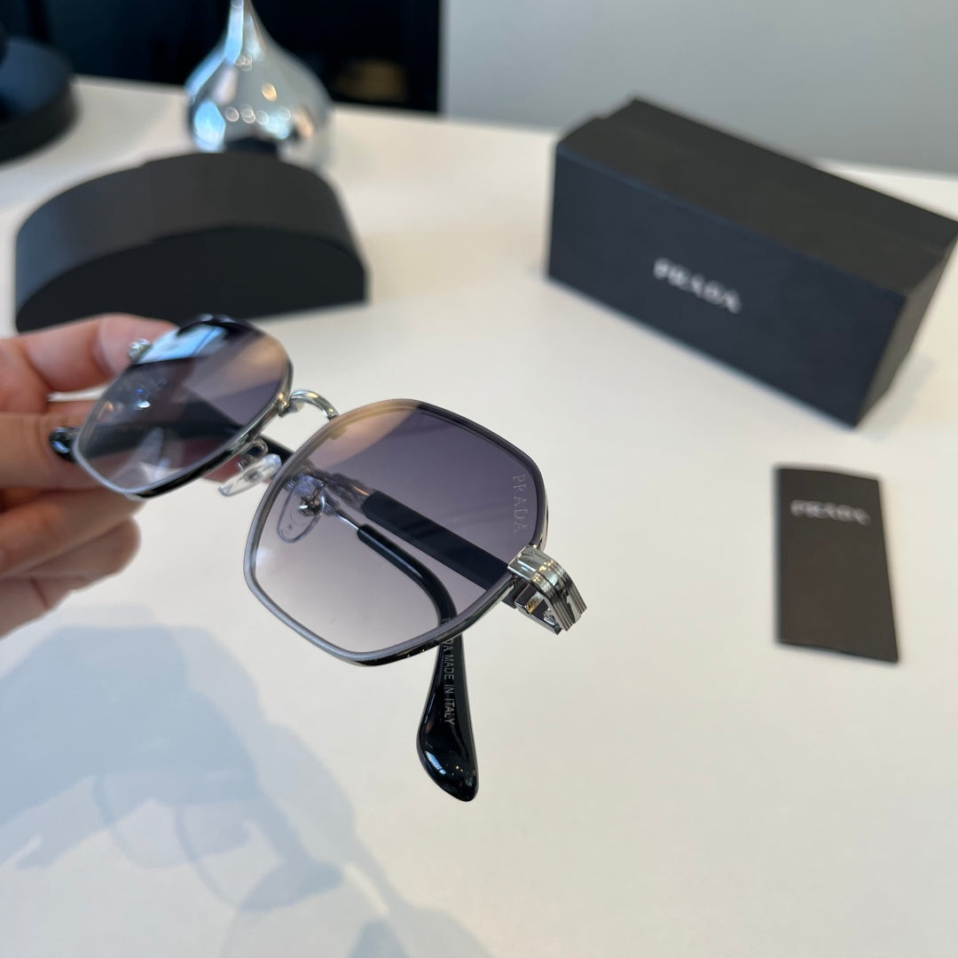Prada Polarized Fashion Silver Lens Sunglasses for Men - 372037 - detail image 7
