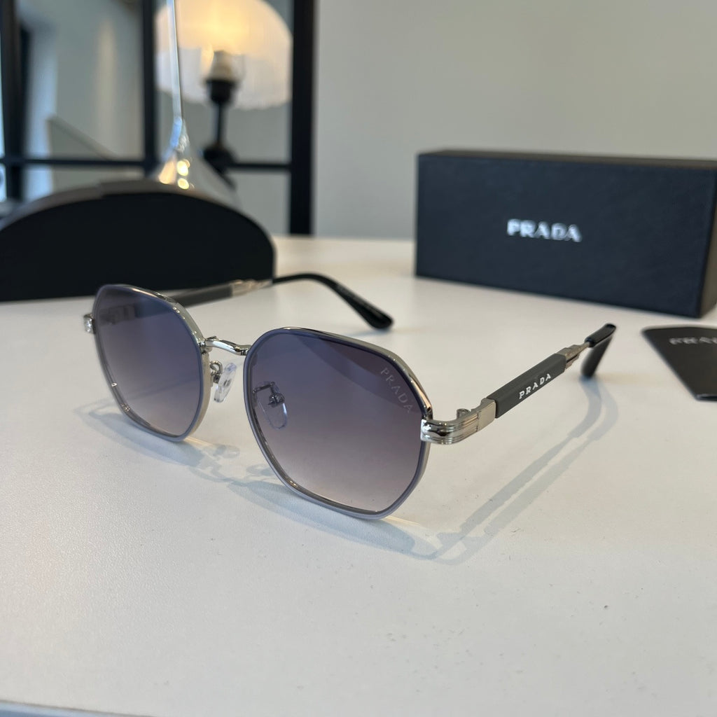Prada Polarized Fashion Silver Lens Sunglasses for Men - 372037 - detail image 3