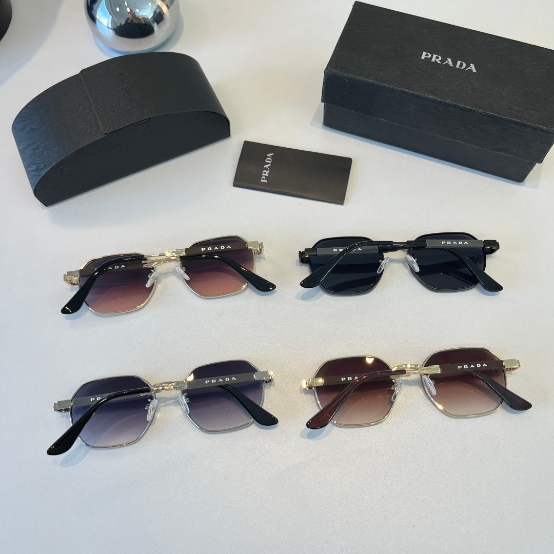 Prada Polarized Fashion Silver Lens Sunglasses for Men - 372040 - detail image 11
