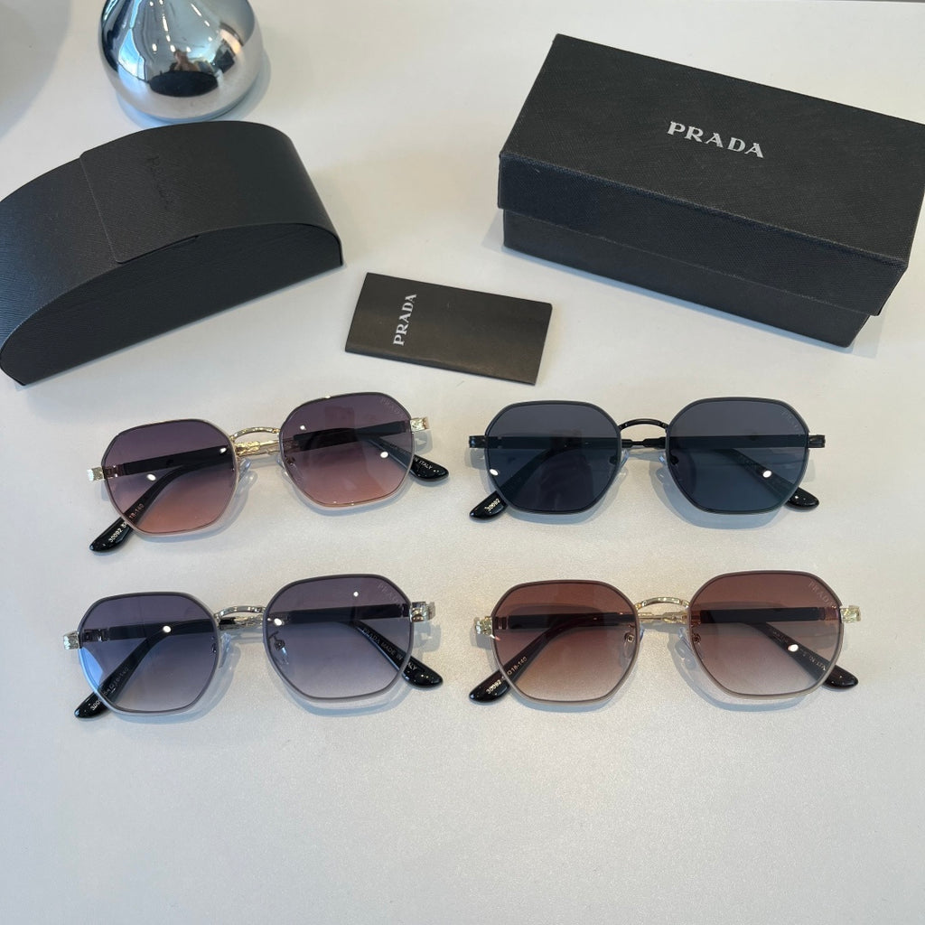 Prada Polarized Fashion Silver Lens Sunglasses for Men - 372040 - detail image 10