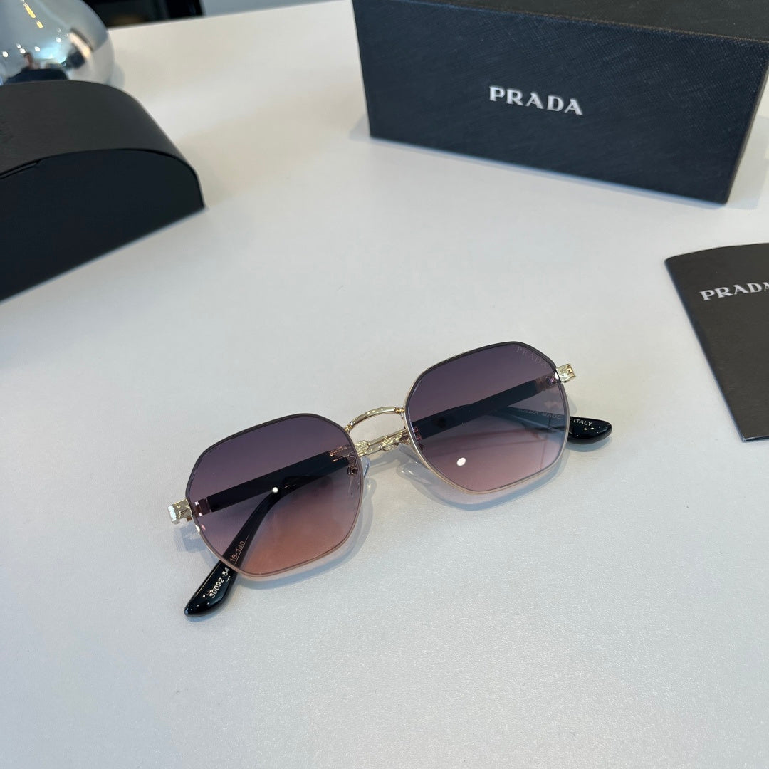 Prada Polarized Fashion Silver Lens Sunglasses for Men - 372038 - detail image 5