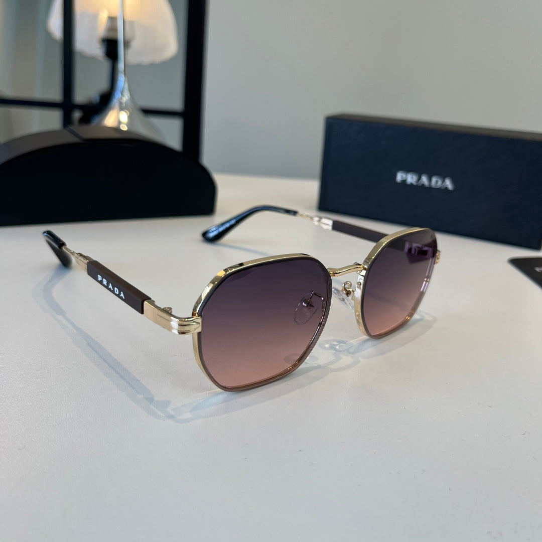 Prada Polarized Fashion Silver Lens Sunglasses for Men - 158469