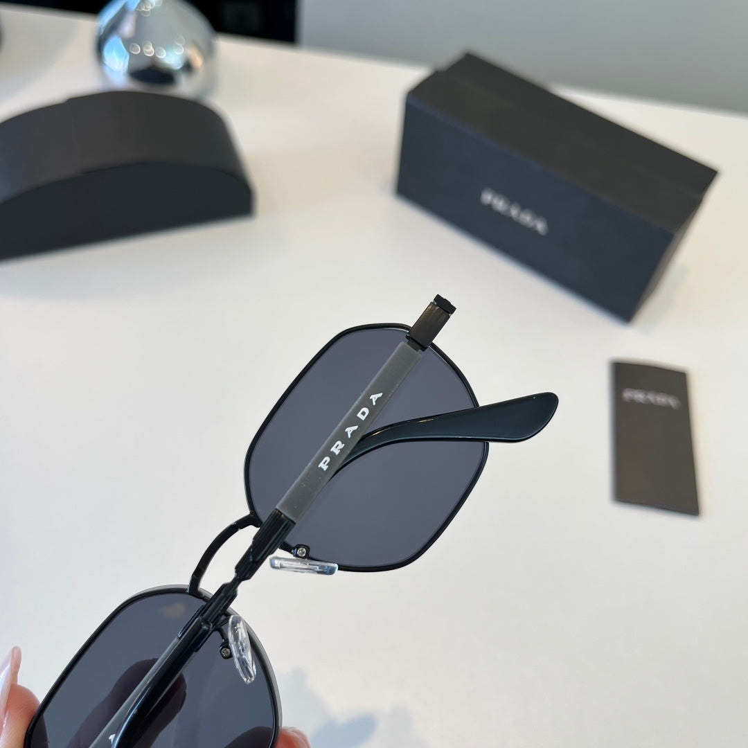 Prada Polarized Fashion Silver Lens Sunglasses for Men - 158471 - detail image 5
