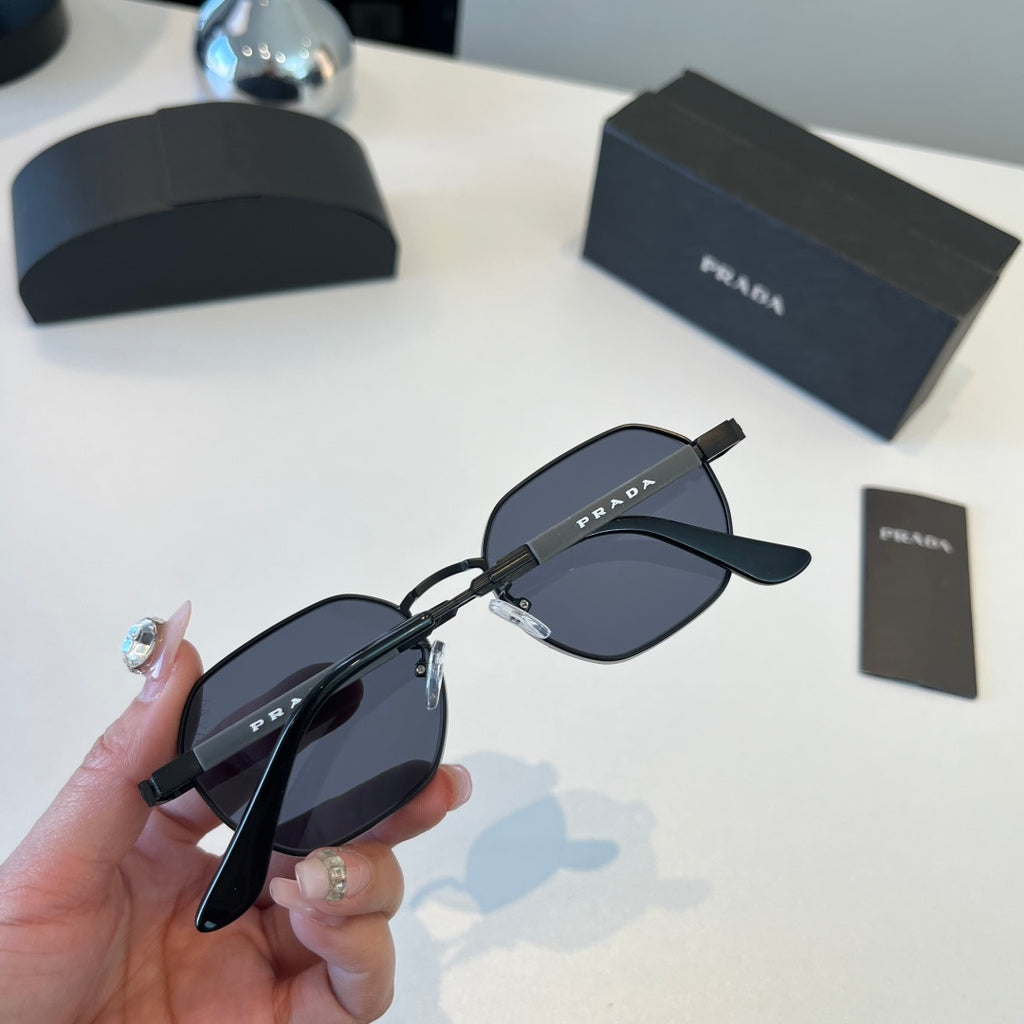 Prada Polarized Fashion Silver Lens Sunglasses for Men - 372040 - detail image 6