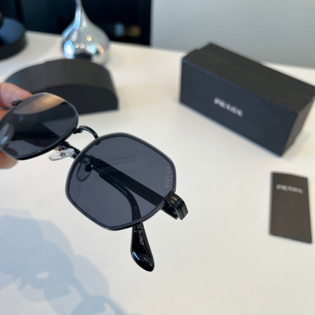 Prada Polarized Fashion Silver Lens Sunglasses for Men - 372040 - detail image 4