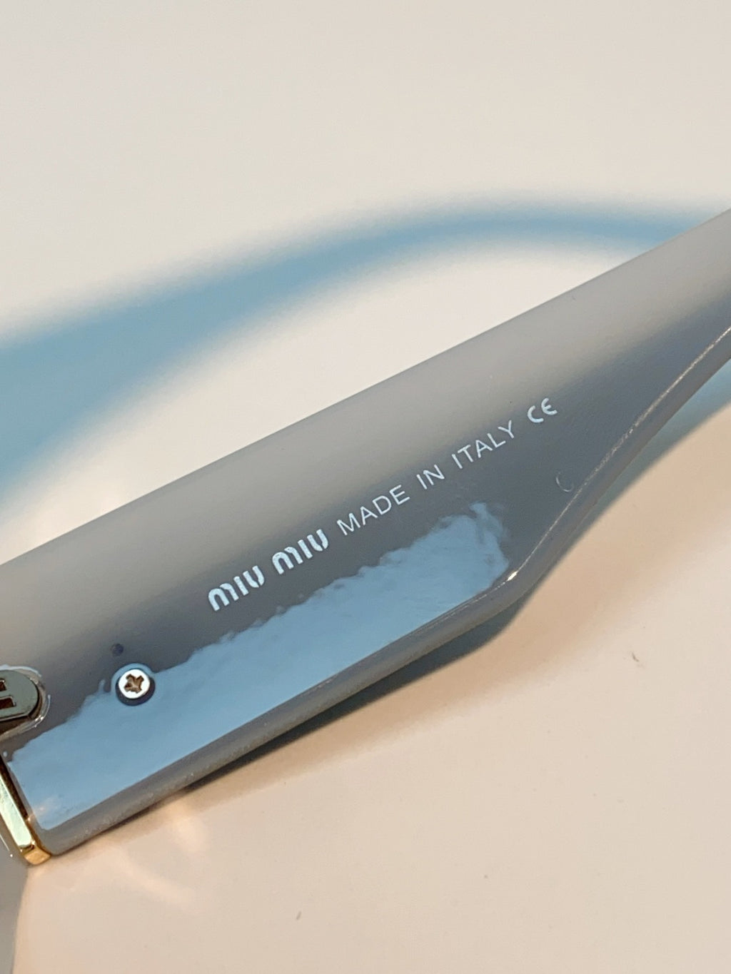 Miu Miu Polarized Cat-Eye Gray Lens Sunglasses for Men & Women - detail image 8