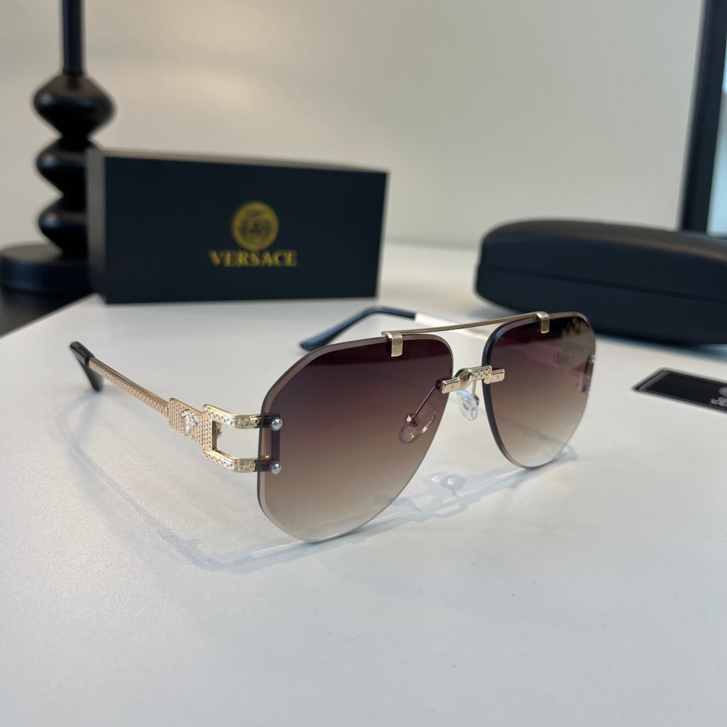 Versace Fashion Silver Lens Sunglasses for Men - 416368