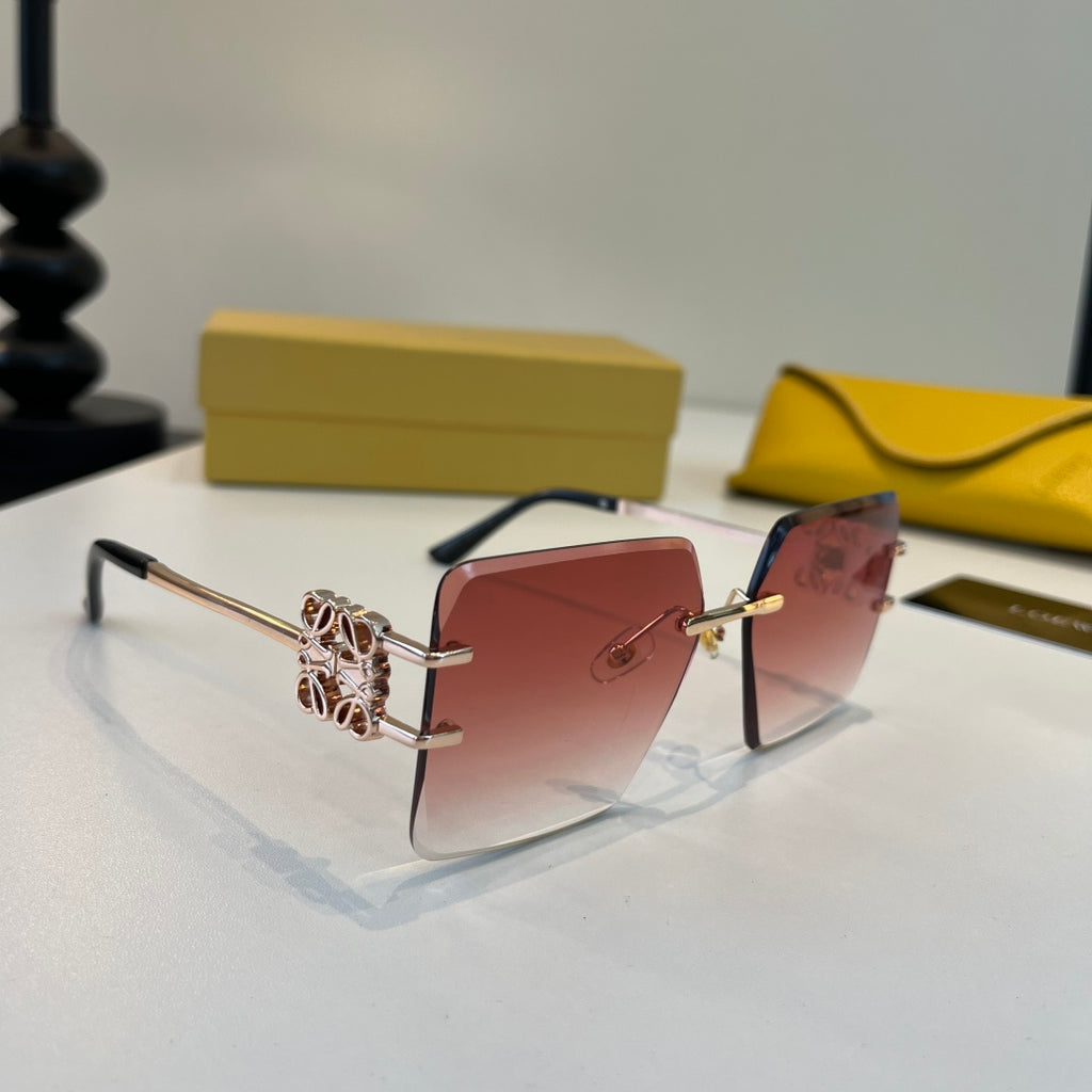 Loewe Fashion Red Lens Sunglasses for Men & Women