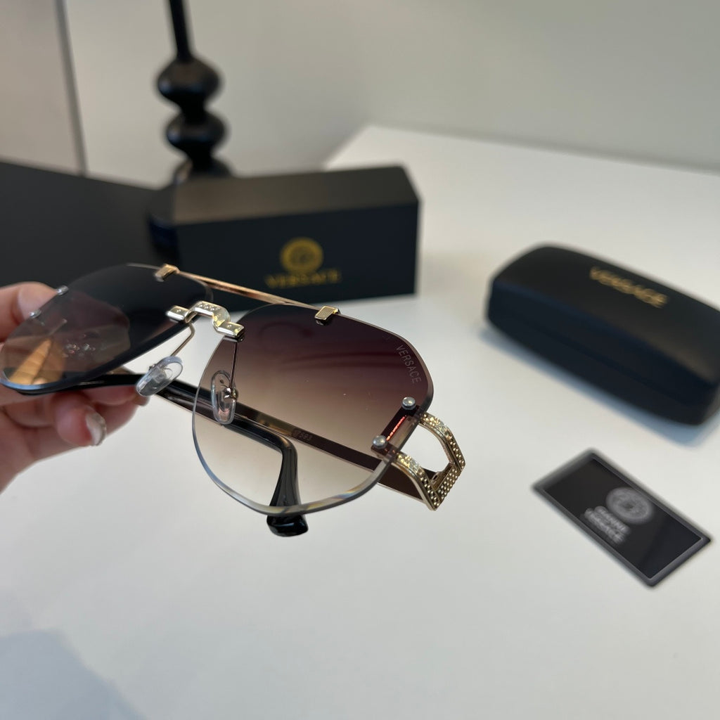 Versace Fashion Silver Lens Sunglasses for Men - detail image 7