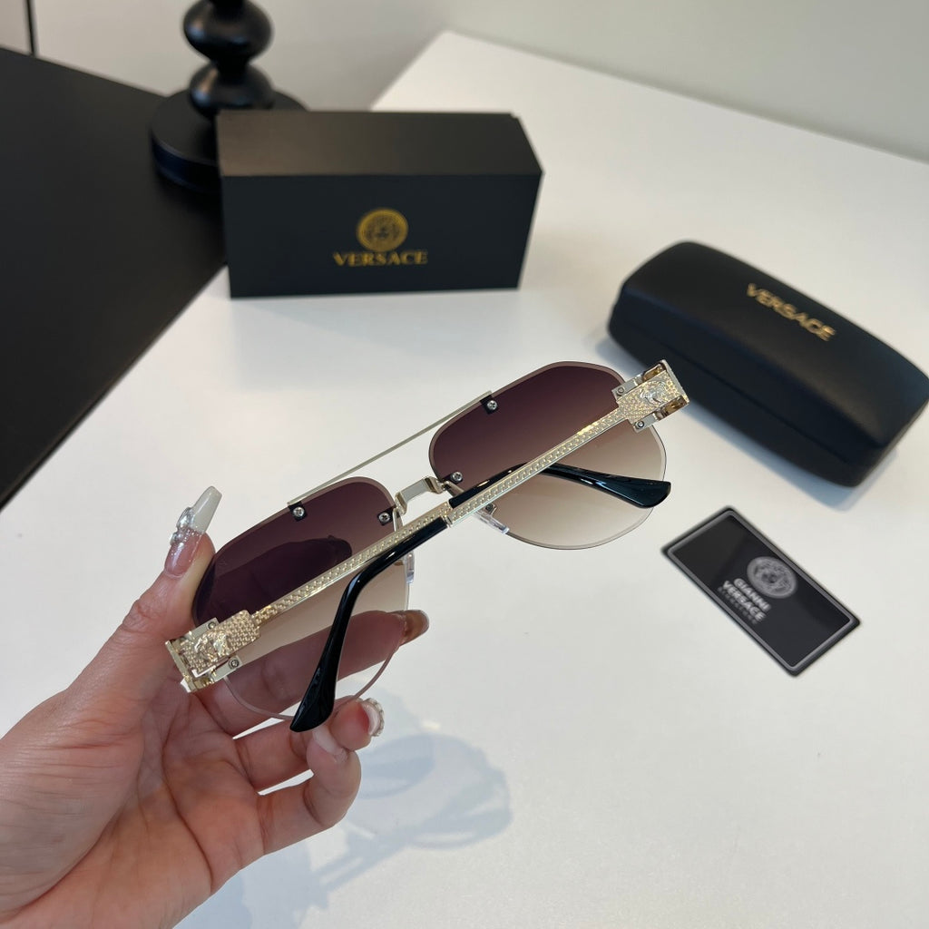Versace Fashion Silver Lens Sunglasses for Men - detail image 9