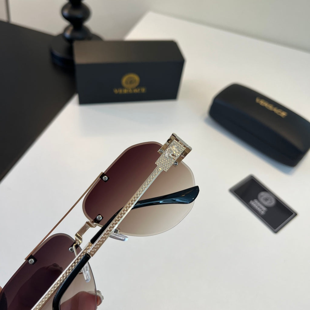 Versace Fashion Silver Lens Sunglasses for Men - detail image 8